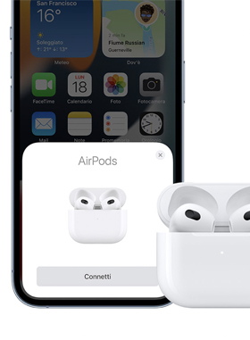 AirPods si collegano ad iPhone e iPad