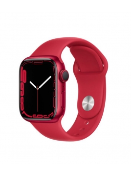 Apple Watch Serie 7 GPS - Cassa in Alluminio Rosso con Cinturino Sport Rosso - 45mm