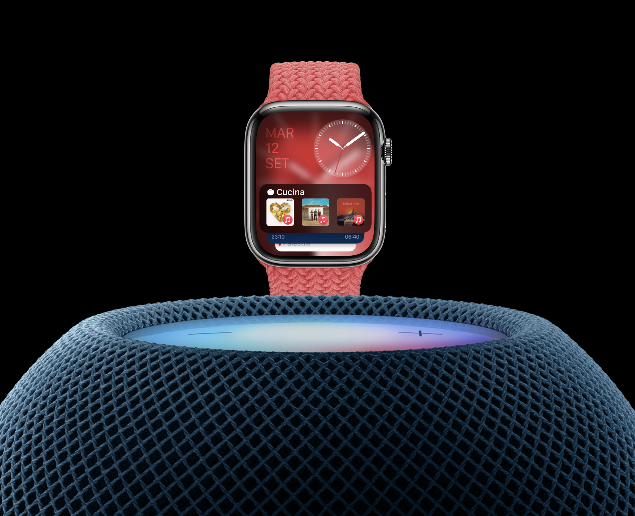 Apple Watch series 9 la musica su HomePod