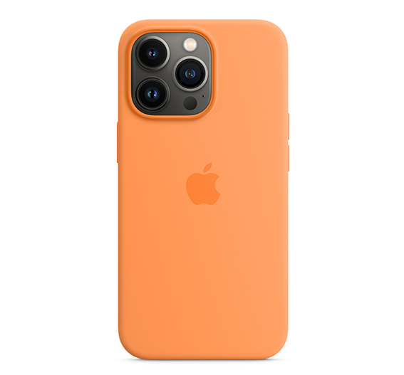 Custodia MagSafe in silicone colore arancione
